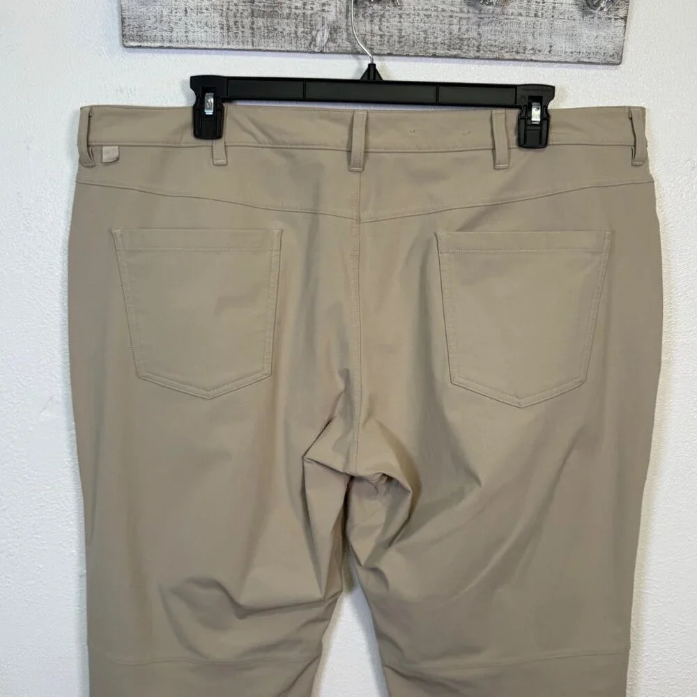 Lululemon Pants Men 44x31 Brown ABC Classic Fit Warpstreme 5 Pocket Performance